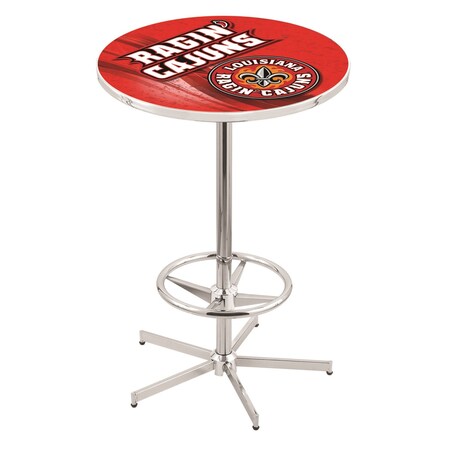 Holland Bar Stool Co 42" Chrome Louisiana-Lafayette Pub Table, 36" dia. Top L216C4236LA-Laf-D2